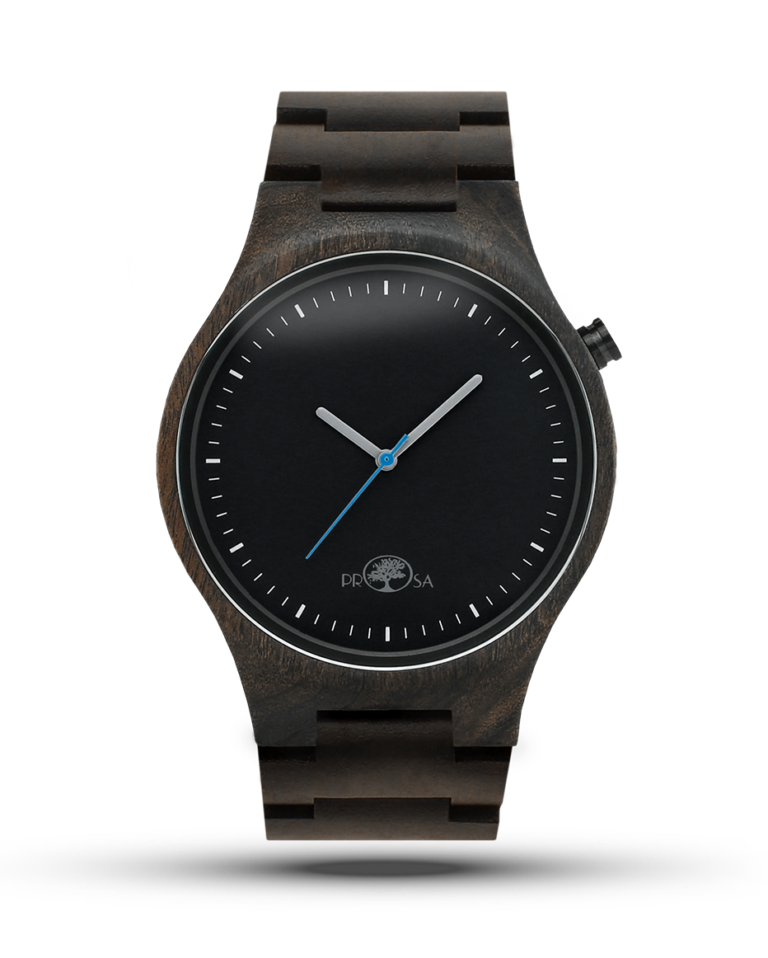 Puidust käekellad: Black 45MM