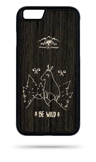 Wooden phone cases: Case - Apple - Iphone 5 / 5s / SE - Be Wild - 03-01-02-01-22
