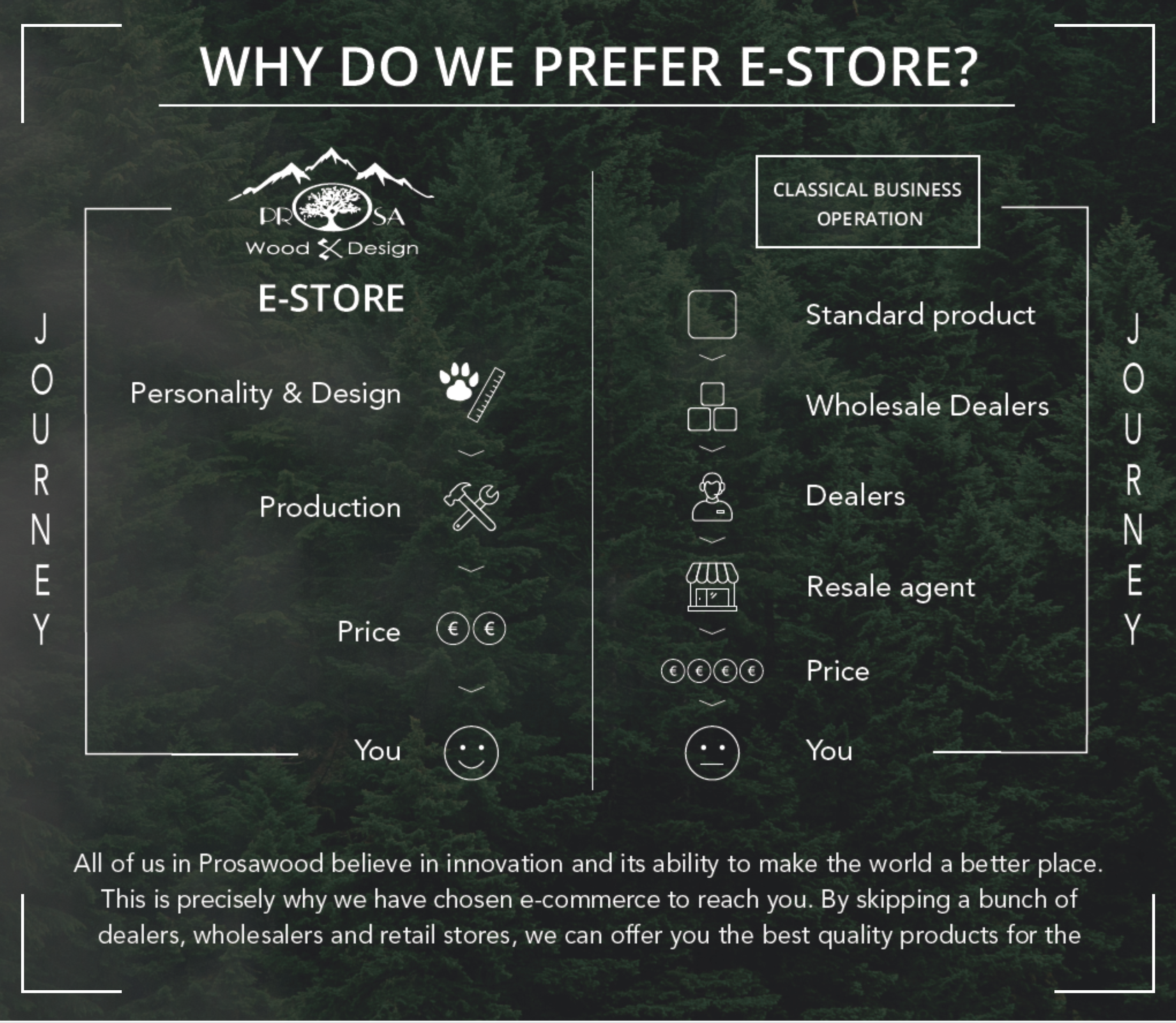 e-commerce vs regular shop Prosawood