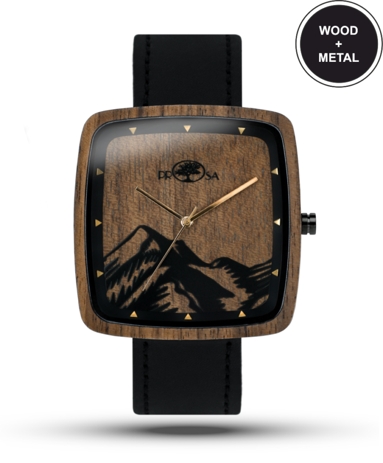 Wooden watches: Mountains Men