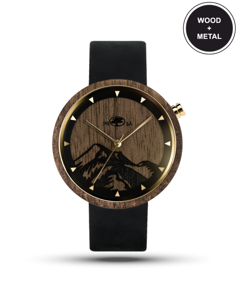 Wooden watches: Mountains Women