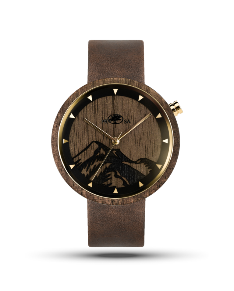 Wooden watches: Mountains Women
