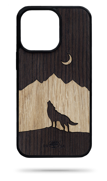 Puidust telefoni korpused: Korpus - Apple - Iphone 5 / 5s / SE 2016 - Mosaiik Wolf - 03-01-02-02-70