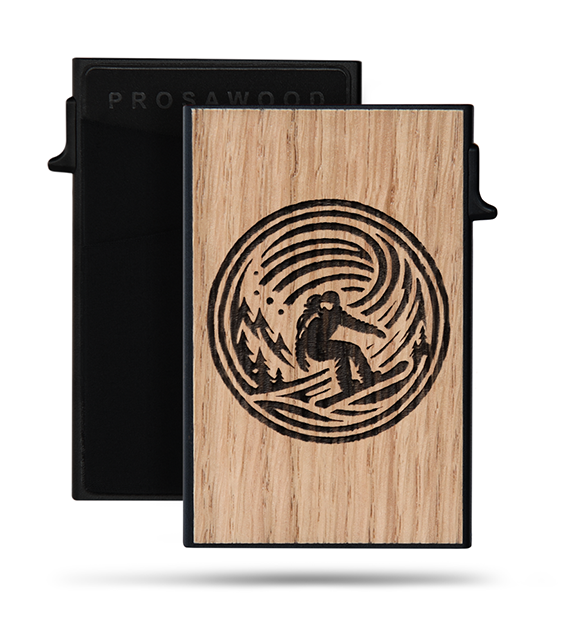 Rahakotid: Card-Holder Black Snowboarder