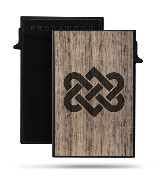 Rahakotid: Card-Holder Black Love Knot