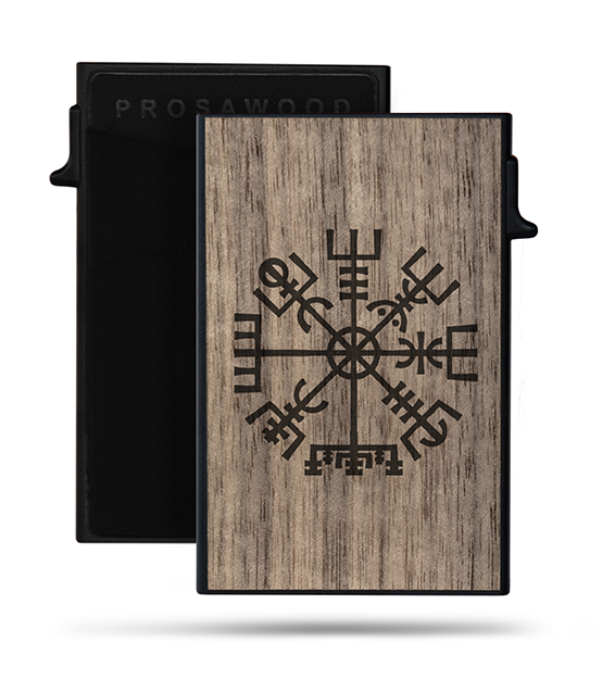Rahakotid: Card-Holder Black Vegvisir