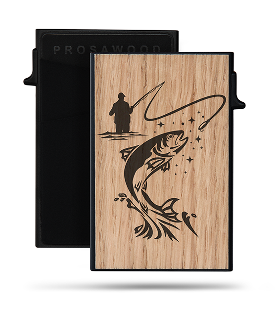 Rahakotid: Card-Holder Black Fishing